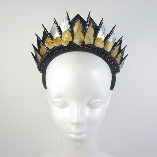 Citrine Black Blade Crown
